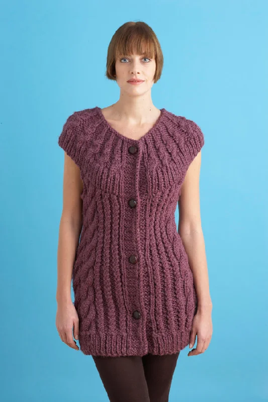  -Anti-scratch sofa protective coverCircular Yoke Vest (Knit) - Version 1