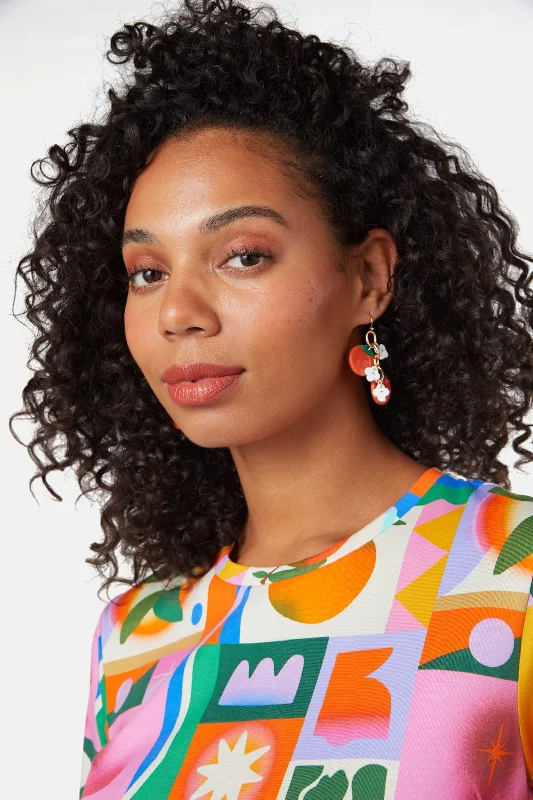 - Deodorizing cat litter tofu litterOrange Blossom Earrings