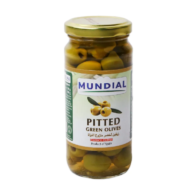 Pet ProductsMUNDIAL OLIVES GREEN PITTED 230 GM
