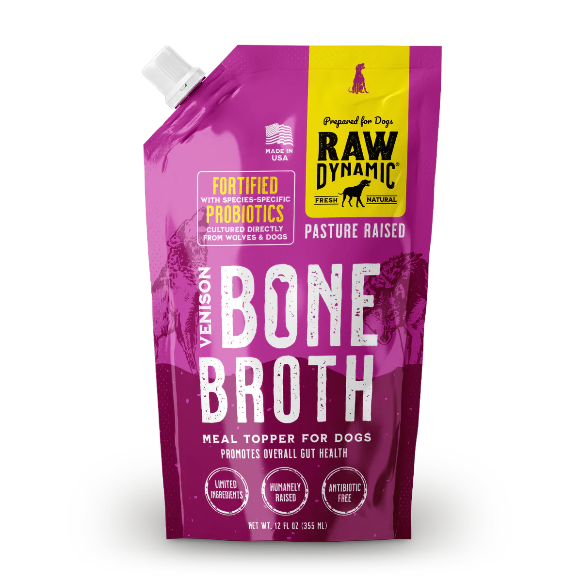 - Custom pet birthday cakeRaw Dynamic Pasture Raised Venison Bone Broth for Dogs
