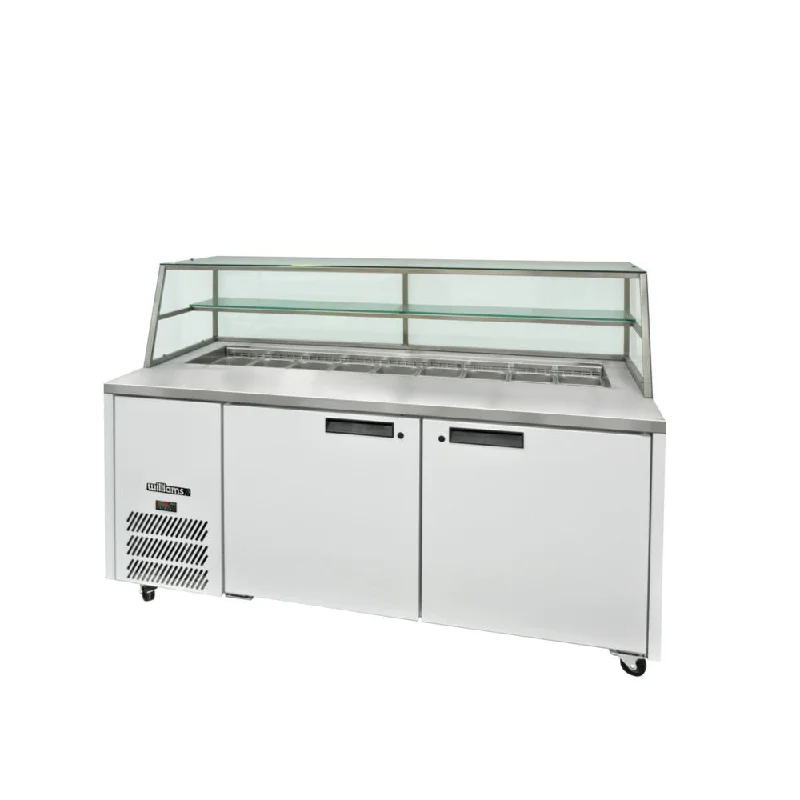 Pet ProductsWilliams Jade Sandwich - Two Door White Colorbond Prep Counter Refrigerator With Blown Air Well Pet ProductsWilliams Jade Sandwich - Two Door White Colorbond Prep Counter Refrigerator With Blown Air Well