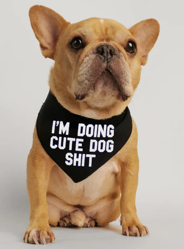 Small dog clothesI'm Doing Cute Dog Stuff Bandana