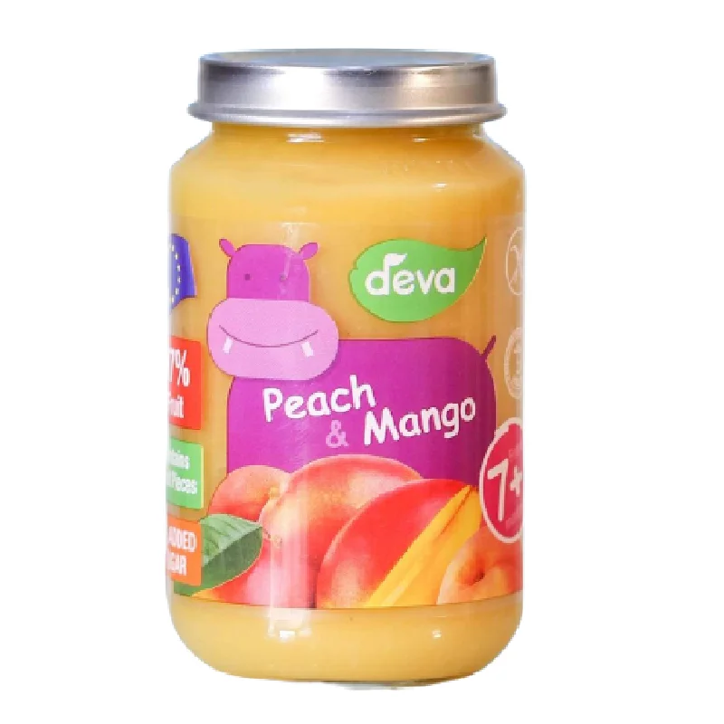 - Air box TSA certified check-inDEVA BABY FOOD PEACH & MANGO 7+MONTHS 200 GM