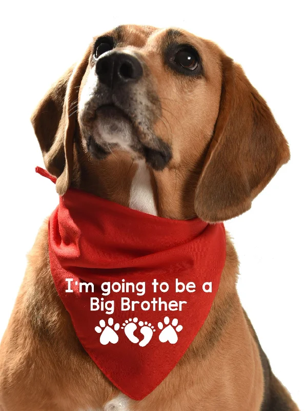 I'm going to be a big brother dog bandana