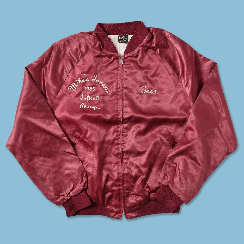 - ​​Christmas pet Christmas clothingVintage Satin Bomber Jacket Small