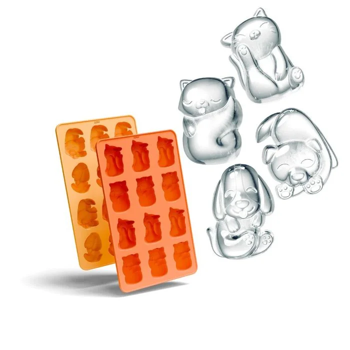 - Air box TSA certified check-inZoku Ice Tray Set of 2 | Cat & Dog