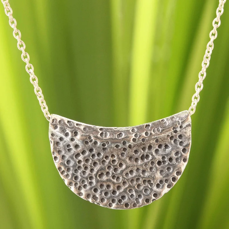 - Pet water dispenser UV sterilization versionWishing Moon Hand Crafted Silver Pendant Necklace - Pet water dispenser UV sterilization versionWishing Moon Hand Crafted Silver Pendant Necklace