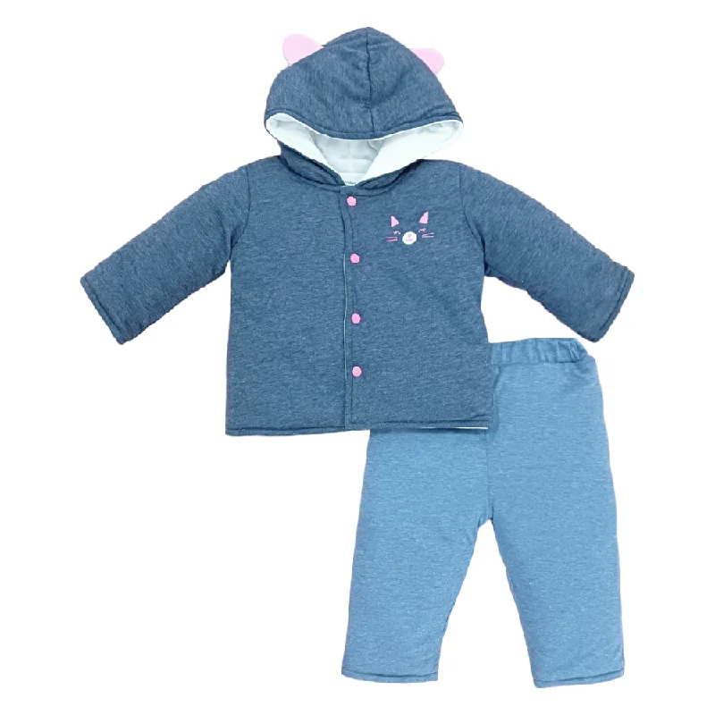 - Pregnant cat delivery room warming boxGIRLS L/S 2PC QUILTED PAJAMA SUIT HOODED MZW-24 0-3M 036 - Pregnant cat delivery room warming boxGIRLS L/S 2PC QUILTED PAJAMA SUIT HOODED MZW-24 0-3M 036