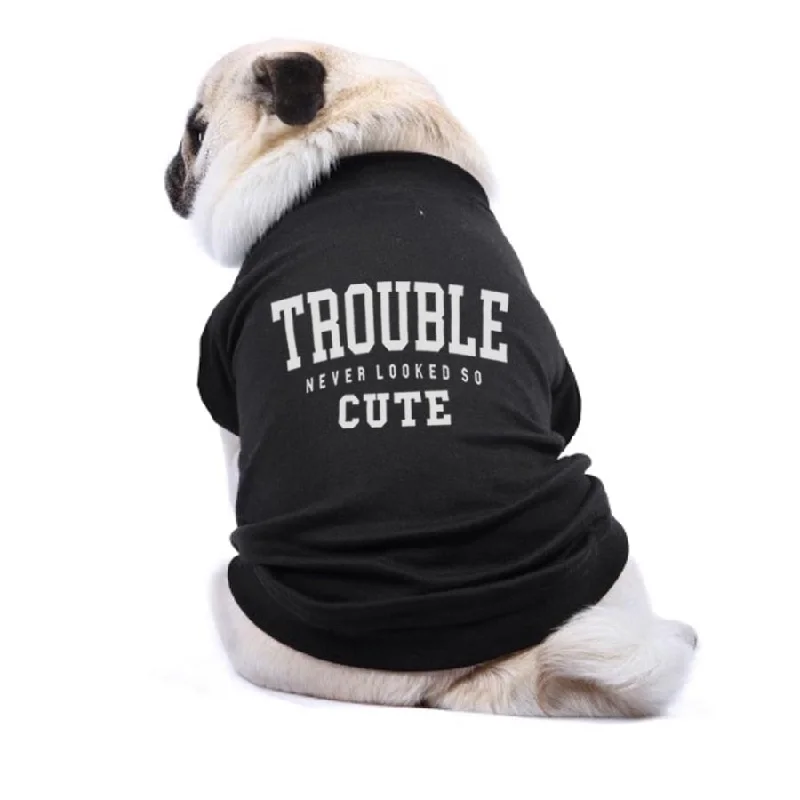 Trouble Never Looked So Cute Dog T-Shirt