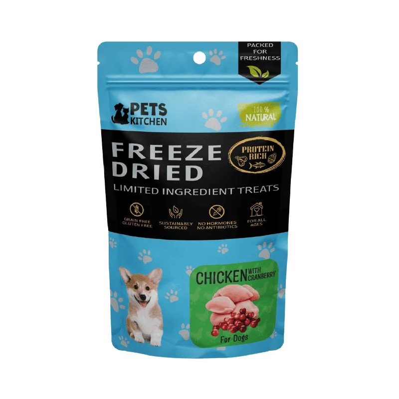 - Dog food online shopping recommendationPets Kitchen Freeze Dried Chicken with Cranberry Treats For Dogs