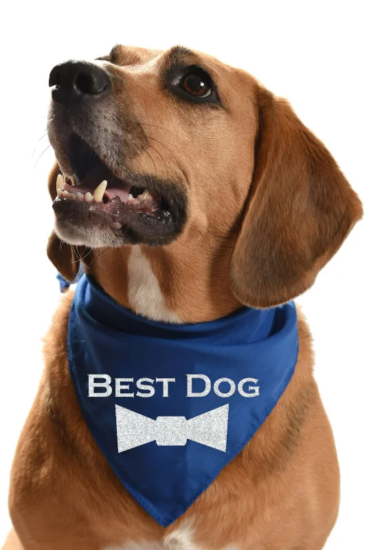 Best Dog - GLITTER wedding bandana for your dog