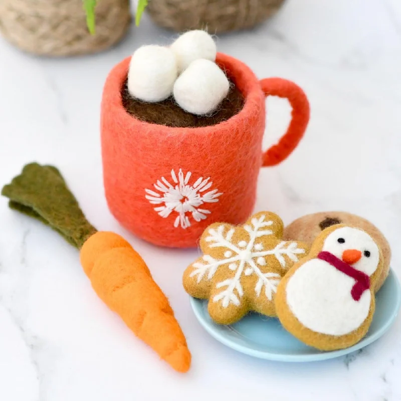 - Teething and chewing toys for puppiesChristmas Felt Santa's Snacks with Red Hot Chocolate Cup - Teething and chewing toys for puppiesChristmas Felt Santa's Snacks with Red Hot Chocolate Cup