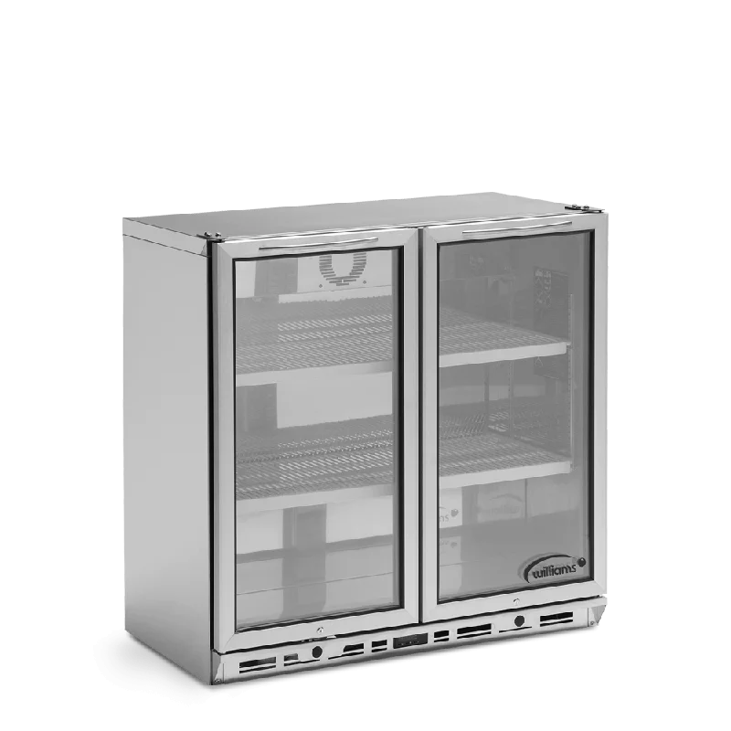 ---Williams Two Door Stainless Steel Bottle Cooler 800mm High