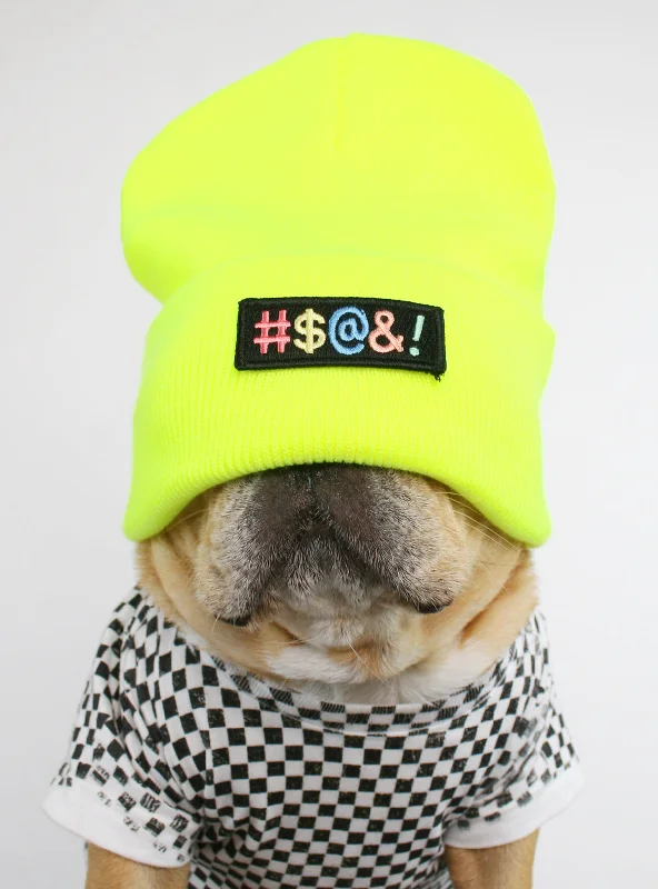 Classification by pet type:Bad Words Beanie