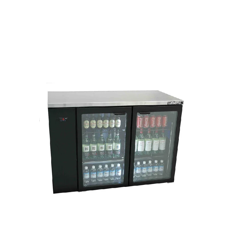 - Summer pet ice matWilliams Cameo - Two Door Black Colorbond Remote Back Bar Counter Display Refrigerator