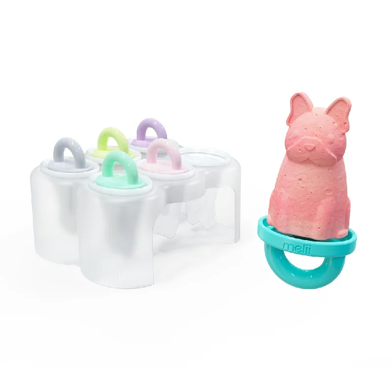- Organic cotton dog bibsMelii Animal Ice Pops with Tray - 6 Piece