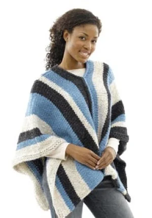- Winter dog thick down jacketVertical-Stripe Poncho: Woman's Version (Crochet)