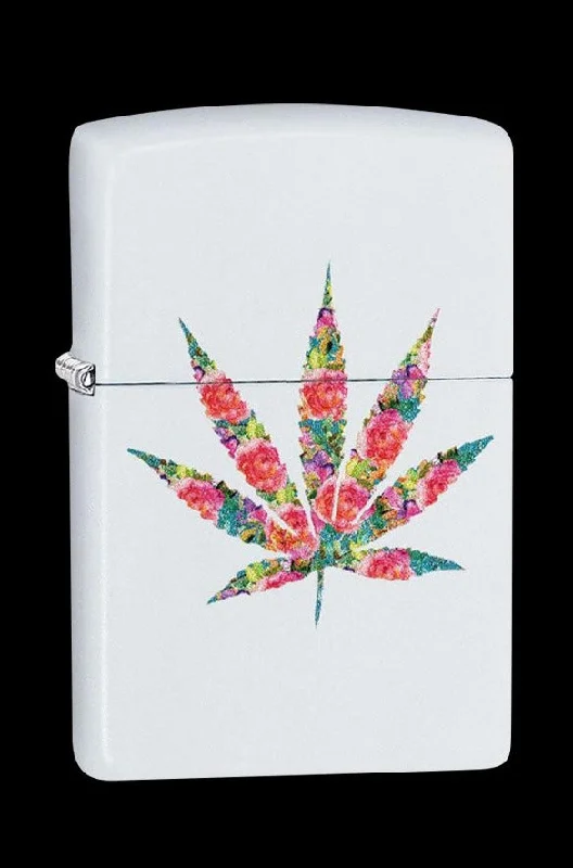 - Remote interactive pet feederZippo Lighter - Floral Hemp Leaf
