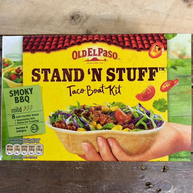 - Cat anti-jump window safety netOld El Paso Stand N Stuff Smoky BBQ Taco Kit with Soft Shells 350g