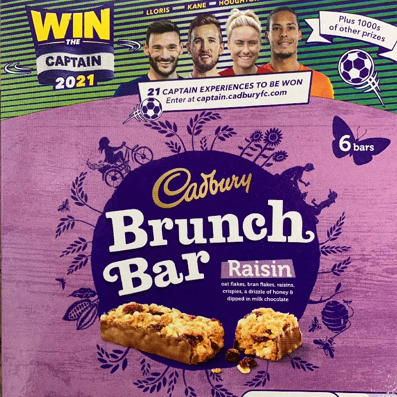 Pet Products24x Cadbury Brunch Raisin Cereal Bars (4 Packs of 6x32g Bars)