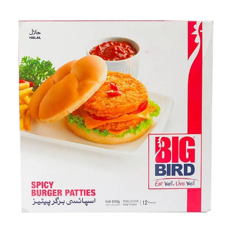 - Organic cotton dog bibsBIG BIRD SPICY BURGER PATTIES 12 PCS 840 GM