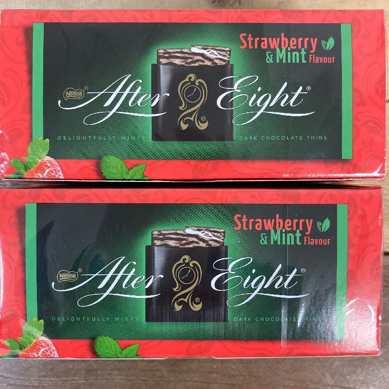 ---48x After Eight Mint & Strawberry Chocolate Thins (2 Packs of 24 Mints)