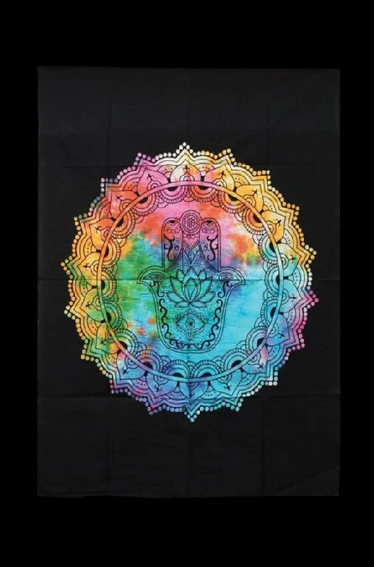 - Pet fence foldable indoorHamsa Hand Tie Dyed Wall Hanging Tapestry