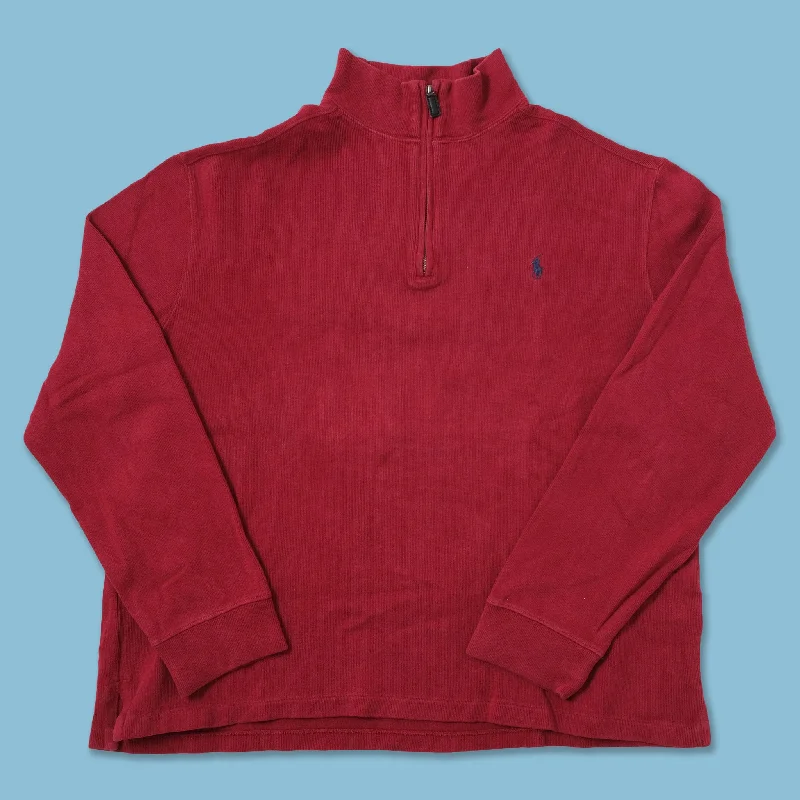 - Foldable and portable cat bagVintage Polo Ralph Lauren Q-Zip Sweater XLarge