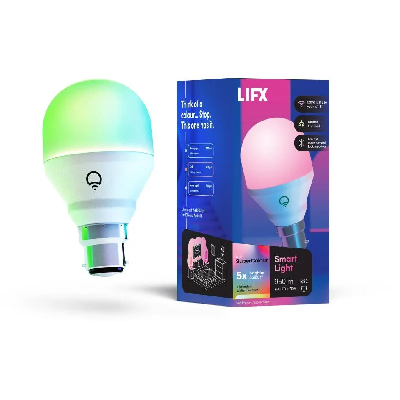 - Dog heart rate monitoring collarLIFX Colour 950lm B22 Bayonet Cap Smart Bulb