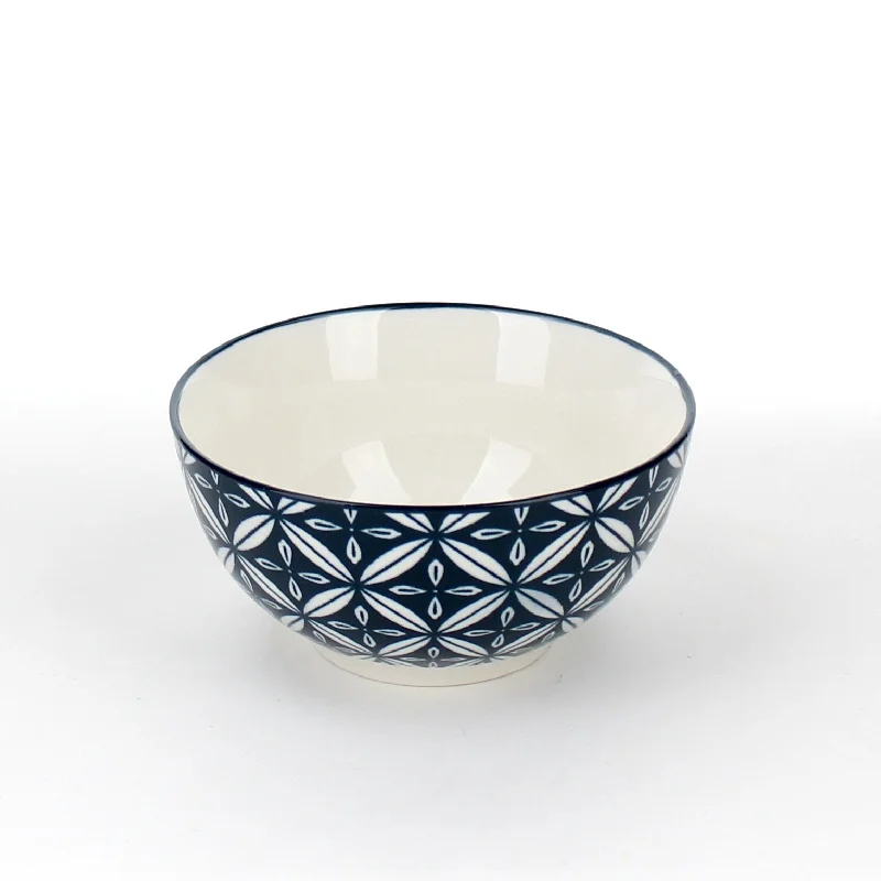 - Pet diabetes prescription foodBowl (Stoneware/Rice/Japanese Design/Blue/11x3.5cm)