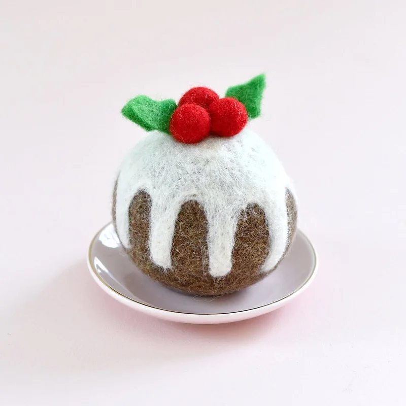 - Parrot climbing and standing wooden frameChristmas Felt Christmas Pudding Round