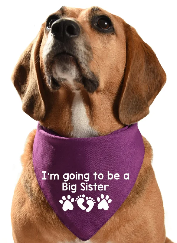I'm going to be a big sister dog bandana