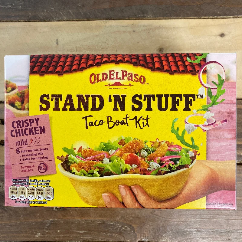 - ​​Pet toys under    yuanOld El Paso Stand N Stuff Crispy Chicken Taco Kit with Shells 351g