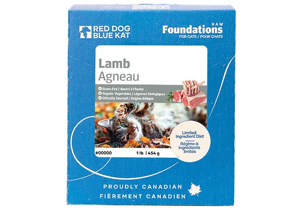    - Kitten food  Red Dog Blue Kat Cat Foundations Lamb
