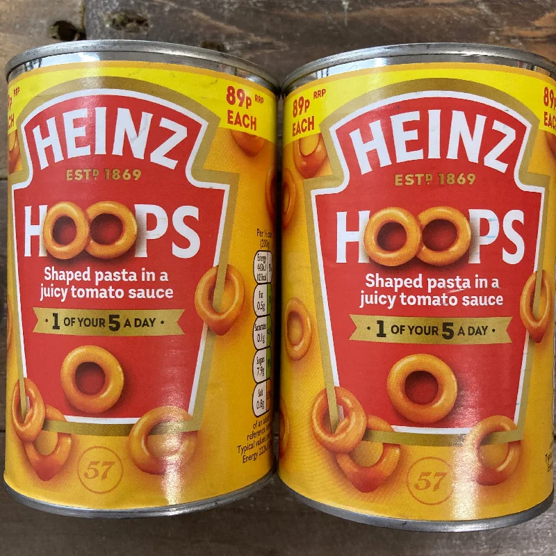 - Teething and chewing toys for puppies2x Heinz Spaghetti Hoops In Tomato Sauce (2x400g)