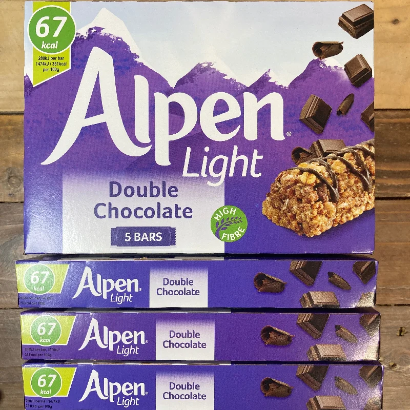 - Remote interactive pet feeder20x Alpen Light Double Chocolate Cereal Bars (4 Packs of 5x19g)