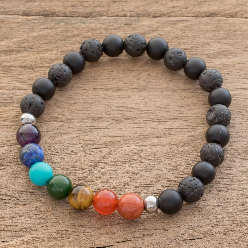 - Parrot climbing and standing wooden frameBold Chakra Men's Multi-Gemstone Chakra Beaded Stretch Bracelet - Parrot climbing and standing wooden frameBold Chakra Men's Multi-Gemstone Chakra Beaded Stretch Bracelet
