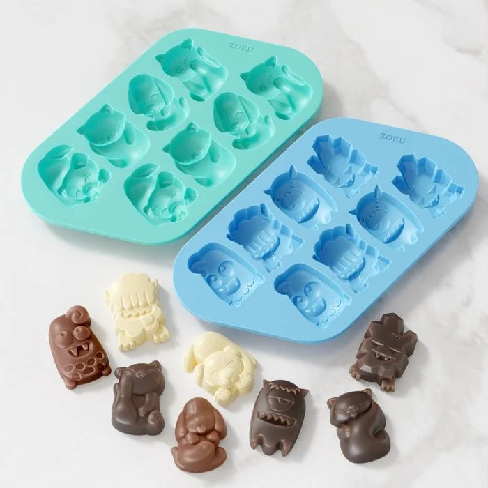 -Anti-scratch sofa protective coverZoku Chocolate Mold Set of 2 | Cat & Dog & Monster -Anti-scratch sofa protective coverZoku Chocolate Mold Set of 2 | Cat & Dog & Monster