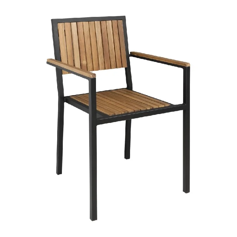  -Anti-scratch sofa protective coverBolero Steel & Acacia Armchair (Pack of 4)
