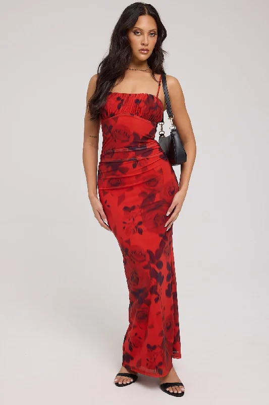 Jgr & Stn Thorne Maxi Dress Red