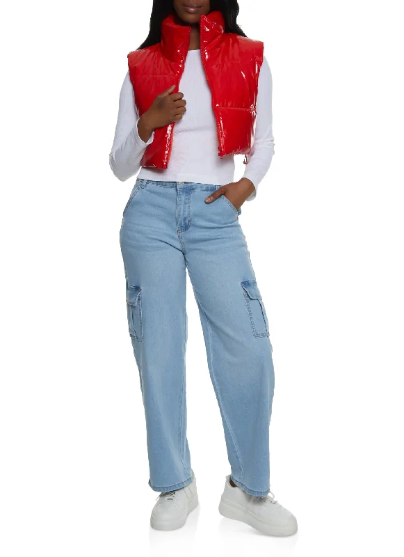 WAX Whiskered Straight Leg Cargo Jeans