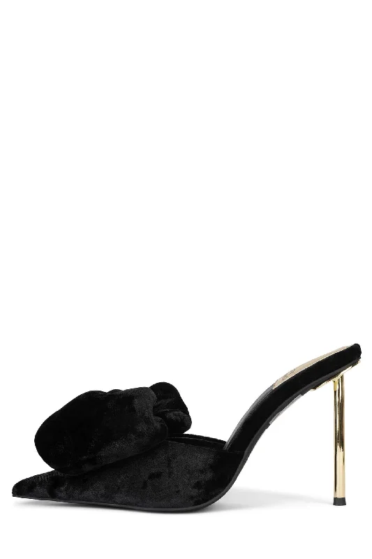 Black Crushed Velvet Gold / 6