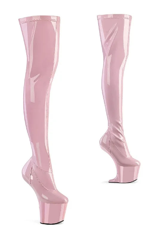 CRAZE-3000 Pink Patent Thigh Boot