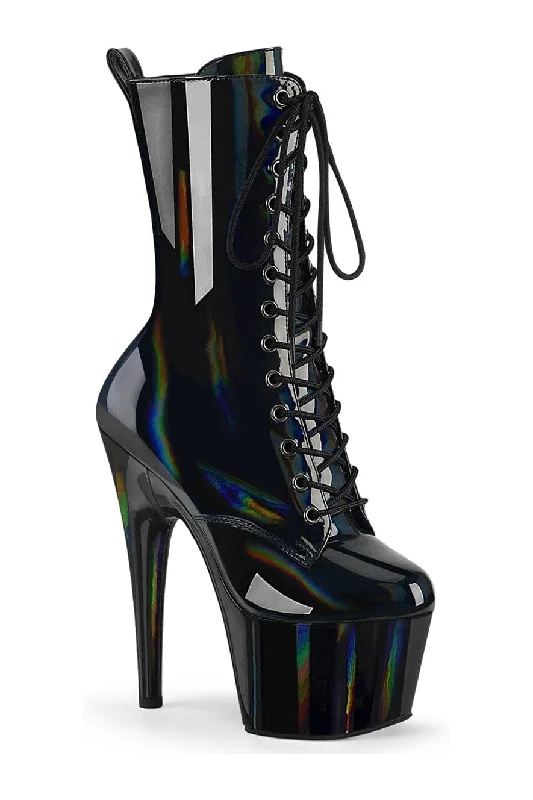 ADORE-1040WR-HG Black Patent Ankle Boot