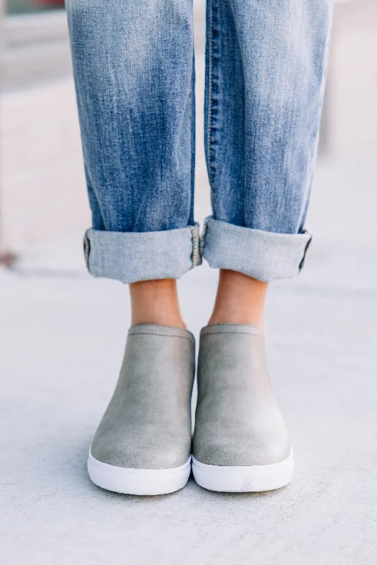 In Good Company Gray Studded Sneakers