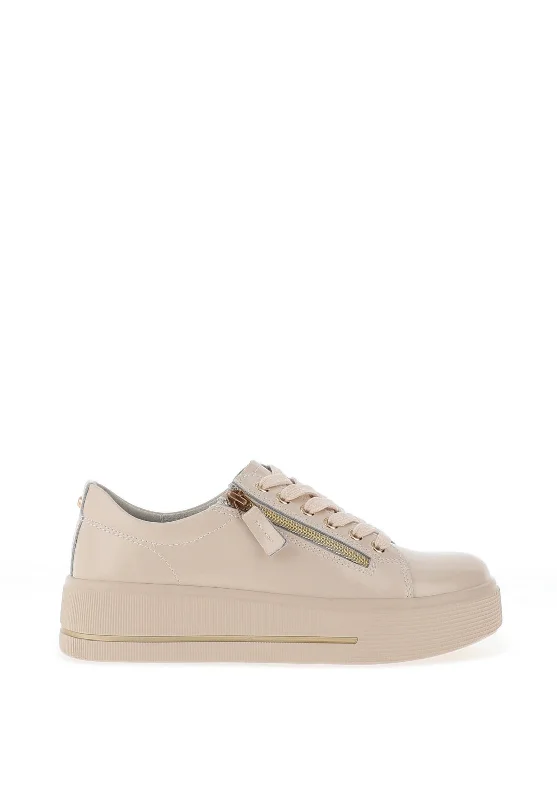 Patrizio Como Ravenna Platform Trainers, Cream