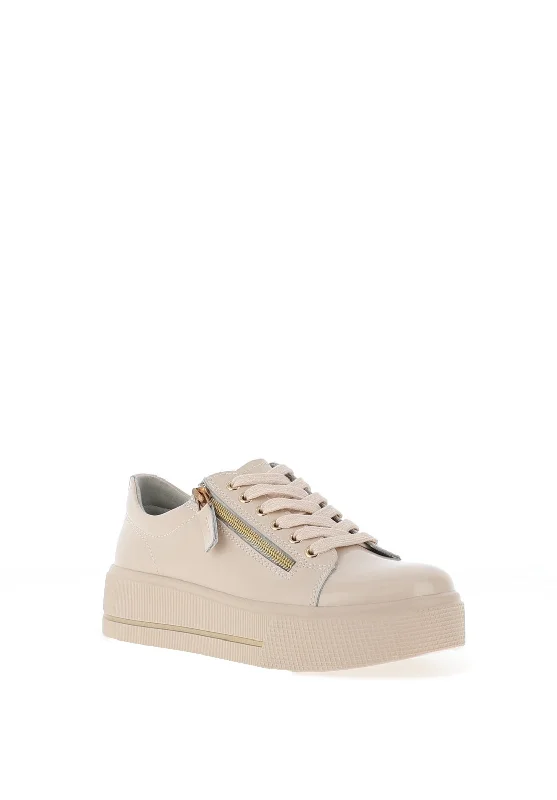 Patrizio Como Ravenna Platform Trainers, Cream