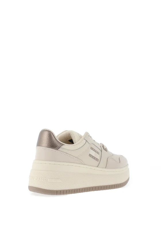 Tommy Hilfiger Retro Flatform Trainers, Beige