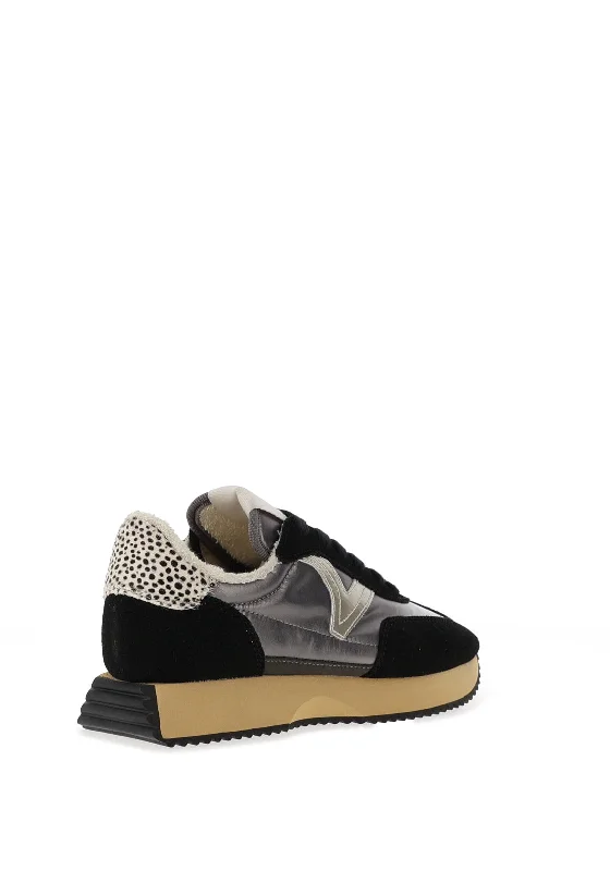 Victoria Cosmos Colour Block Trainers, Black Multi