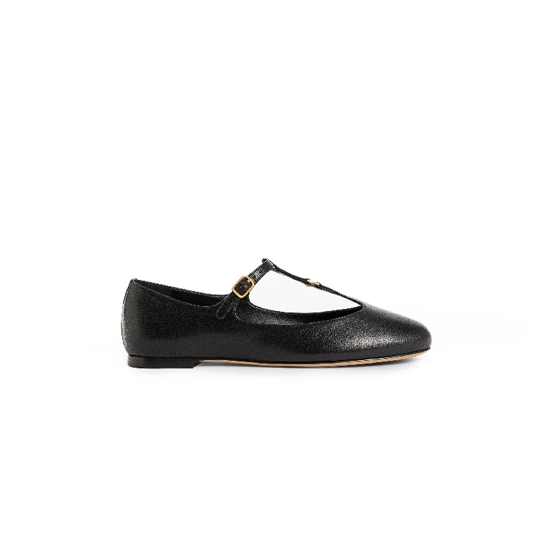 CHLOÉ WOMAN BLACK FLATS